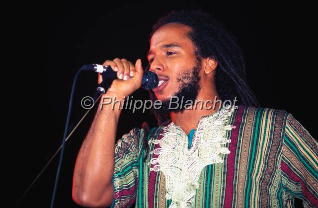 ziggy marley.JPG - David Marley alias Ziggy Marley, chanteur de reggae jamaïcain, fils aîné de Bob Marley.